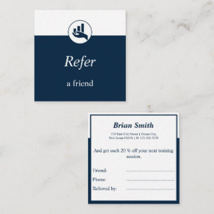 Financial Planner Refer A Friend Square  Business Card