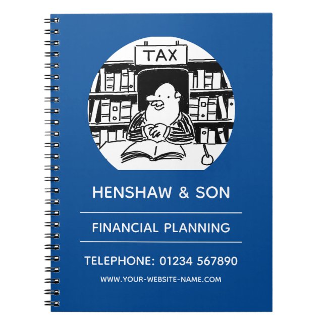 Financial Planning Or Accountants Promotional Notebook (Front)