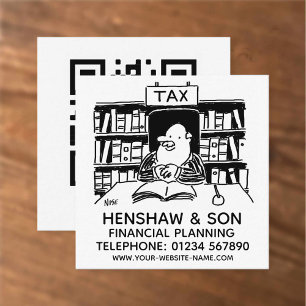 Financial Planning Or Accountants Promotional Square Business Card