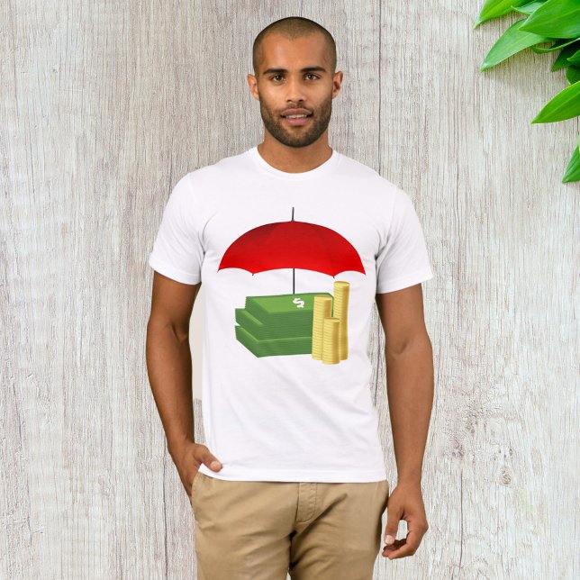 Financial Security Protection with Red Umbrella T-Shirt (Creator Uploaded)