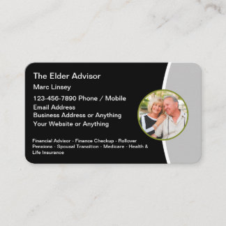 Financial Senior Advisor Retirement Business Cards