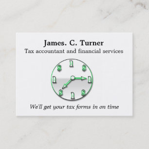 Financial services business card