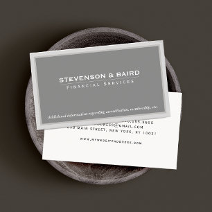 Financial Services Business Card