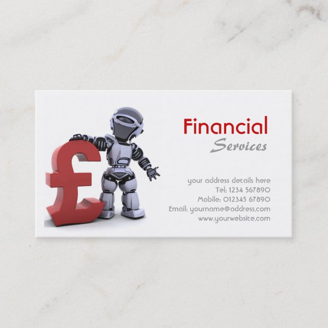 Financial Services Business Card (Front)