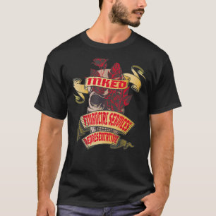 Financial Services Representative Inked Skull & Ro T-Shirt
