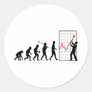 Financial Trader Classic Round Sticker