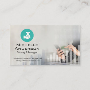 Financials Stock Charts Business Card
