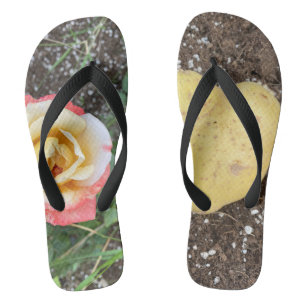Finca Garden Heart & Rose Flip-Flops Jandals