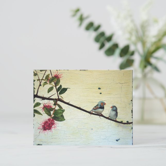 Finch Conversation Postcard (Standing Front)