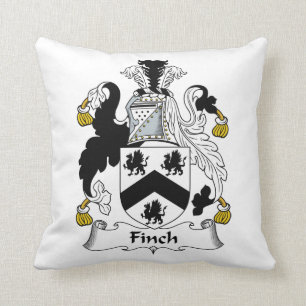 Finch Family Crest Cushion
