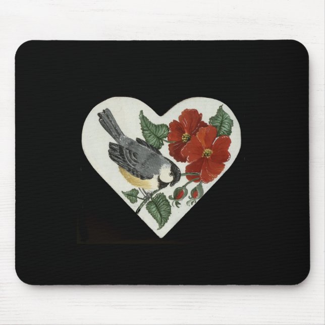 Finch & Poppies Mouse Pad (Front)