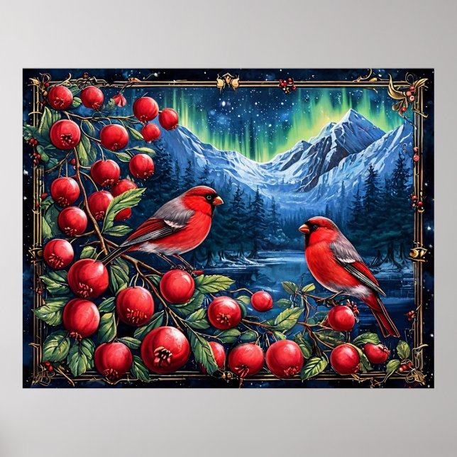 Finches birds poster (Front)