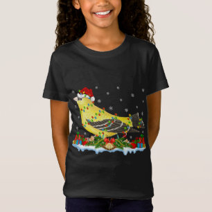 Finches Lover Family Matching Santa Hat Finches Ch T-Shirt