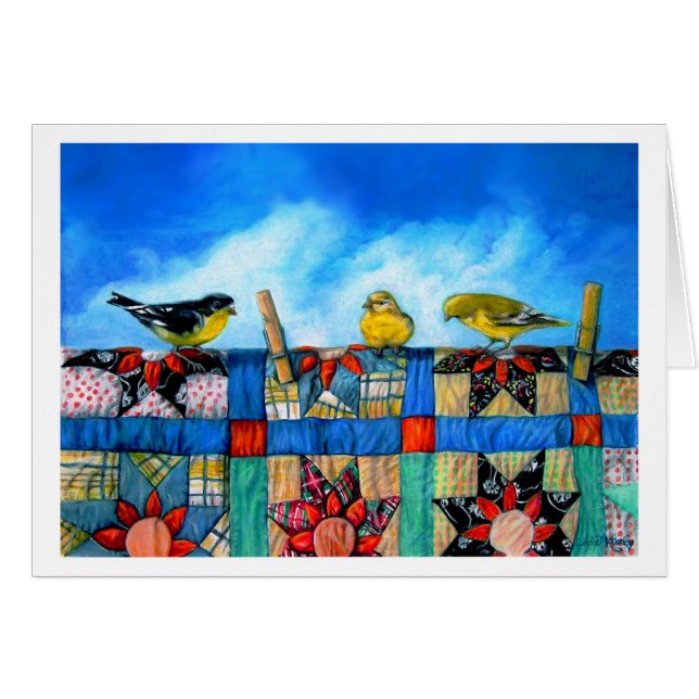 Finches 'n Fabric (Front Horizontal)