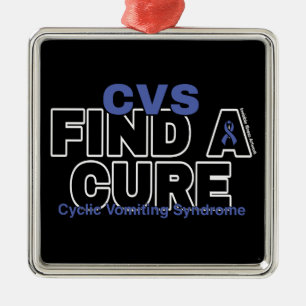 FIND A CURE/BOLD...CVS METAL TREE DECORATION