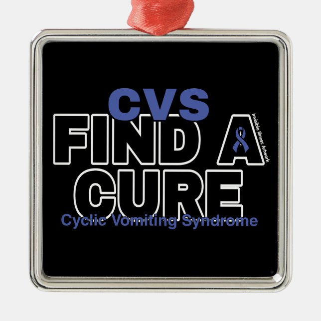 FIND A CURE/BOLD...CVS METAL TREE DECORATION (Front)