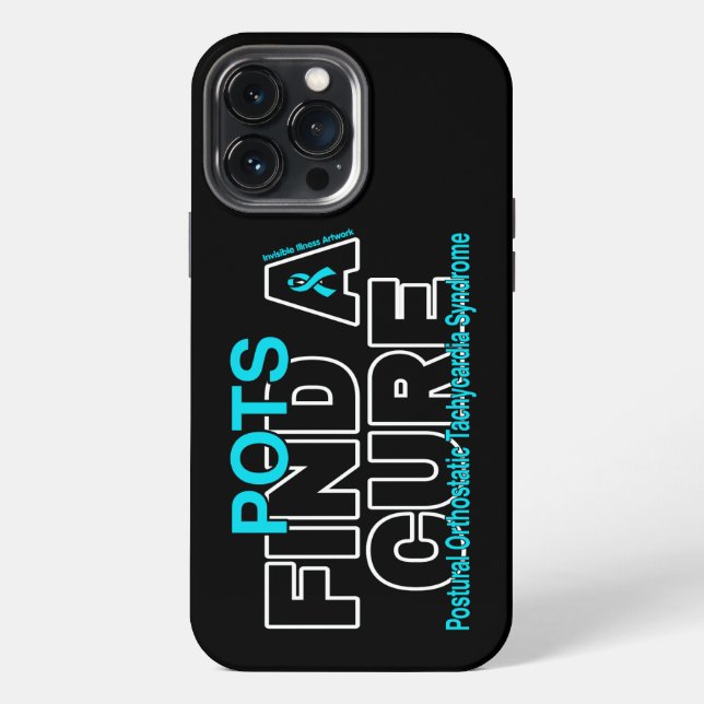 FIND A CURE/BOLD...POTS iPhone CASE (Back)