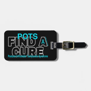 FIND A CURE/BOLD...POTS LUGGAGE TAG