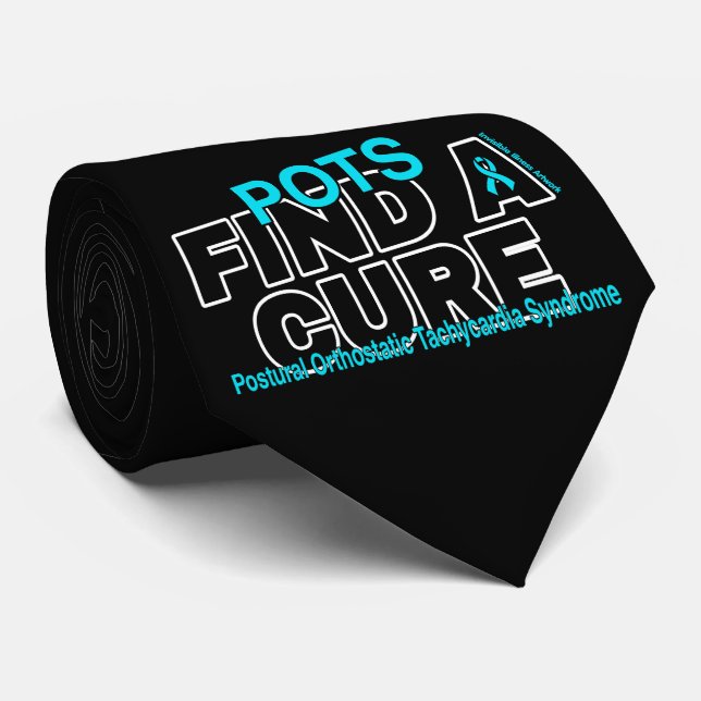 FIND A CURE/BOLD...POTS TIE (Rolled)