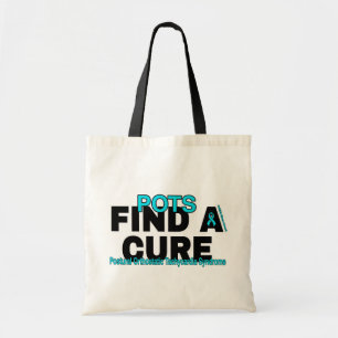FIND A CURE/BOLD...POTS TOTE BAG