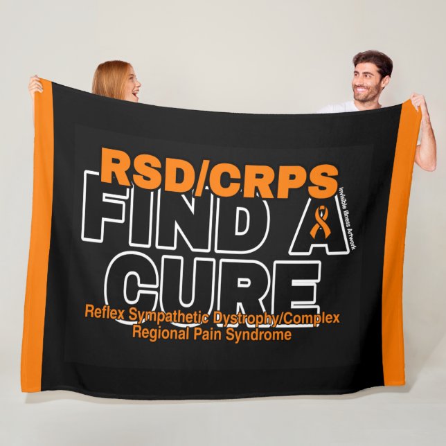 FIND A CURE/BOLD...RSD/CRPS FLEECE BLANKET (In Situ)