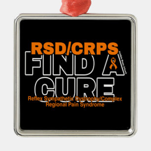 FIND A CURE/BOLD...RSD/CRPS METAL TREE DECORATION