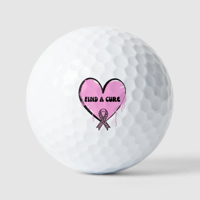 FIND A CURE BREAST CANCER GOLF BALLS (Front)
