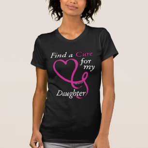Find a Cure/Heart/Daughter...Breast Cancer T-Shirt