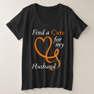 Find a Cure/Heart/Husband...RSD/CRPS Plus Size T-Shirt