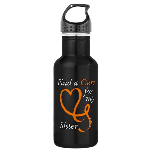 Find a Cure/Heart/Sister...RSD/CRPS 532 Ml Water Bottle (Front)