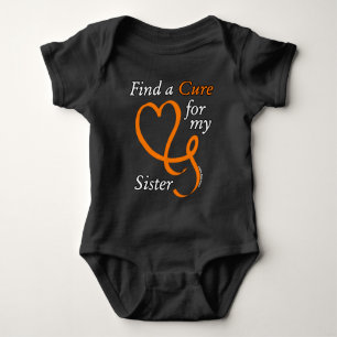 Find a Cure/Heart/Sister...RSD/CRPS Baby Bodysuit