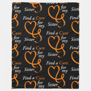 Find a Cure/Heart/Sister...RSD/CRPS Fleece Blanket