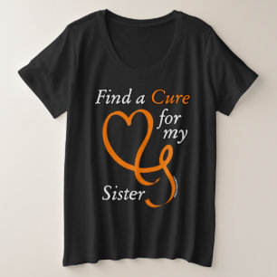 Find a Cure/Heart/Sister...RSD/CRPS Plus Size T-Shirt