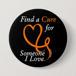 Find a Cure/Heart/Someone I Love...RSD/CRPS 7.5 Cm Round Badge