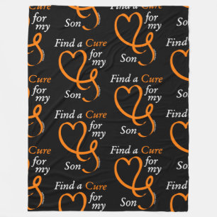 Find a Cure/Heart/Son...RSD/CRPS Fleece Blanket