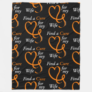 Find a Cure/Heart/Wife...RSD/CRPS Fleece Blanket