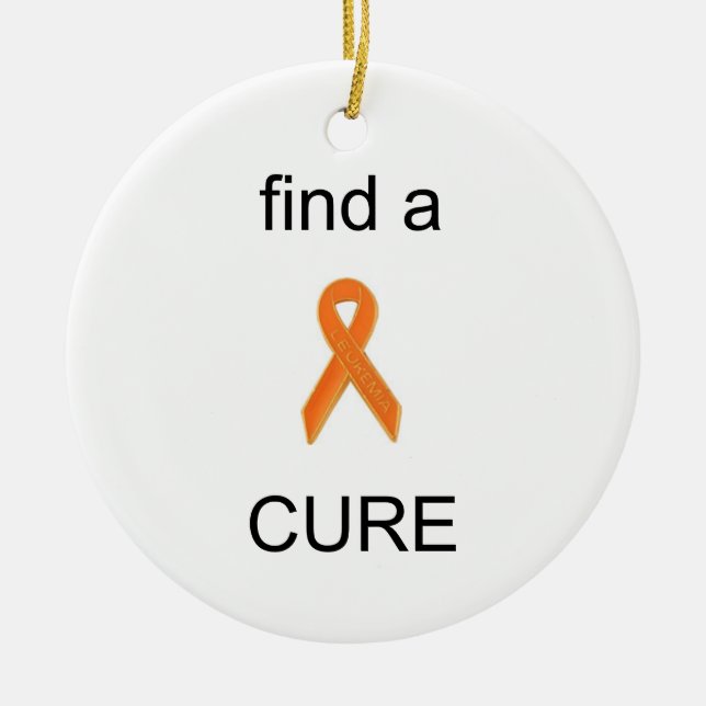 find a cure ornament (Front)