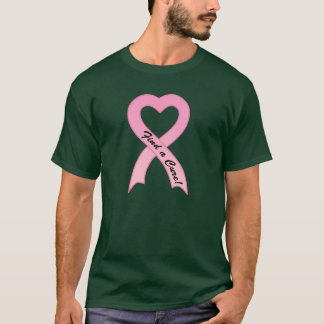 Find a Cure Pink Ribbon Men's T-Shirt