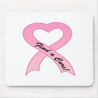 Find a Cure Pink Ribbon Mousepad