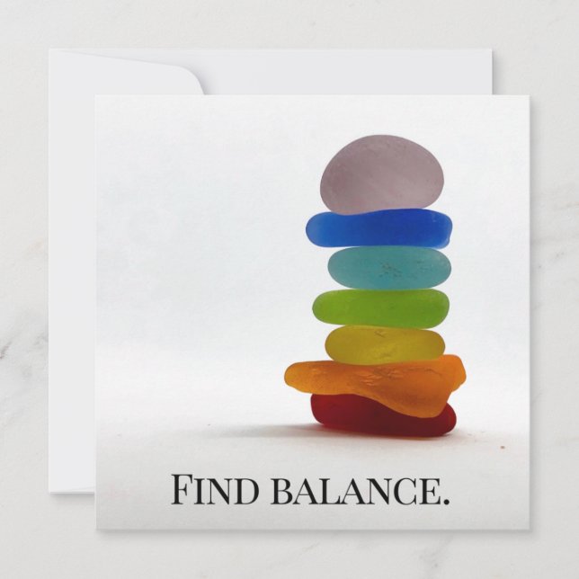 Find Balance Blank Notecard (Front)