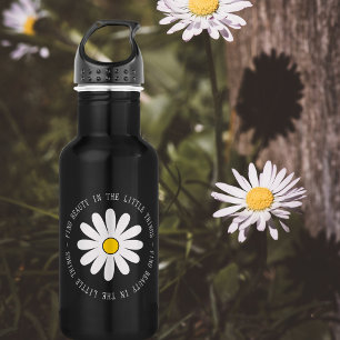 Find Beauty in the Little Things Daisy Wildflower 532 Ml Water Bottle