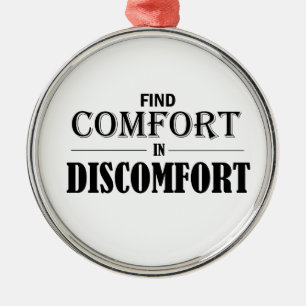 Find Comfort In Discomfort Metal Tree Decoration