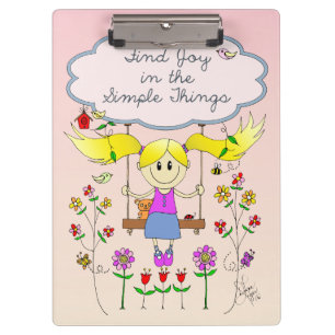 Find Joy in Simple Things Clipboard