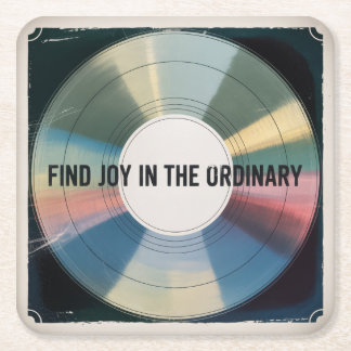Find Joy In The Ordinary Square Paper Coaster
