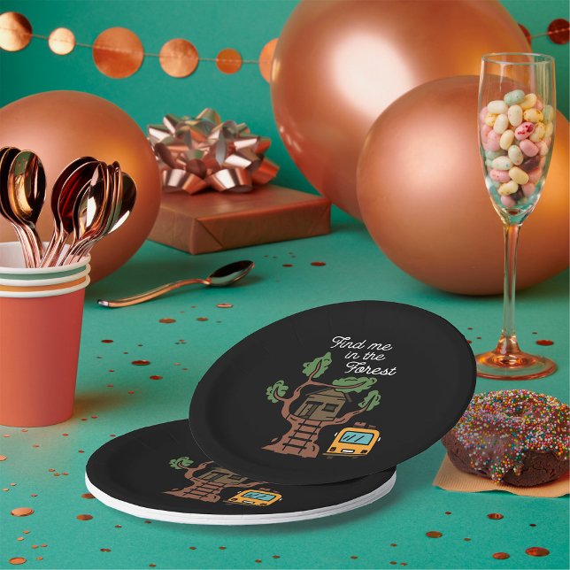 Find Me In The Forest Paper Plate (Creator Uploaded)