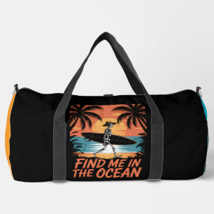 Find Me In The Ocean Skeleton Duffle Bag