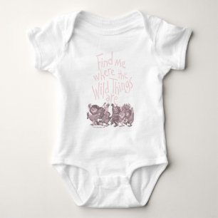Find Me Where the Wild Things Are Baby Bodysuit