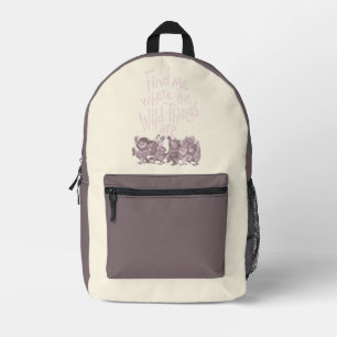 Find Me Where the Wild Things Are Printed Backpack