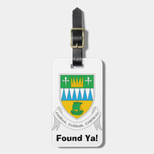 Find My Luggage Personalized Kerry County ID Tag. Luggage Tag