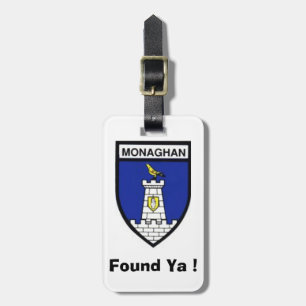 Find My Luggage Personalized Monagh County ID Tag. Luggage Tag